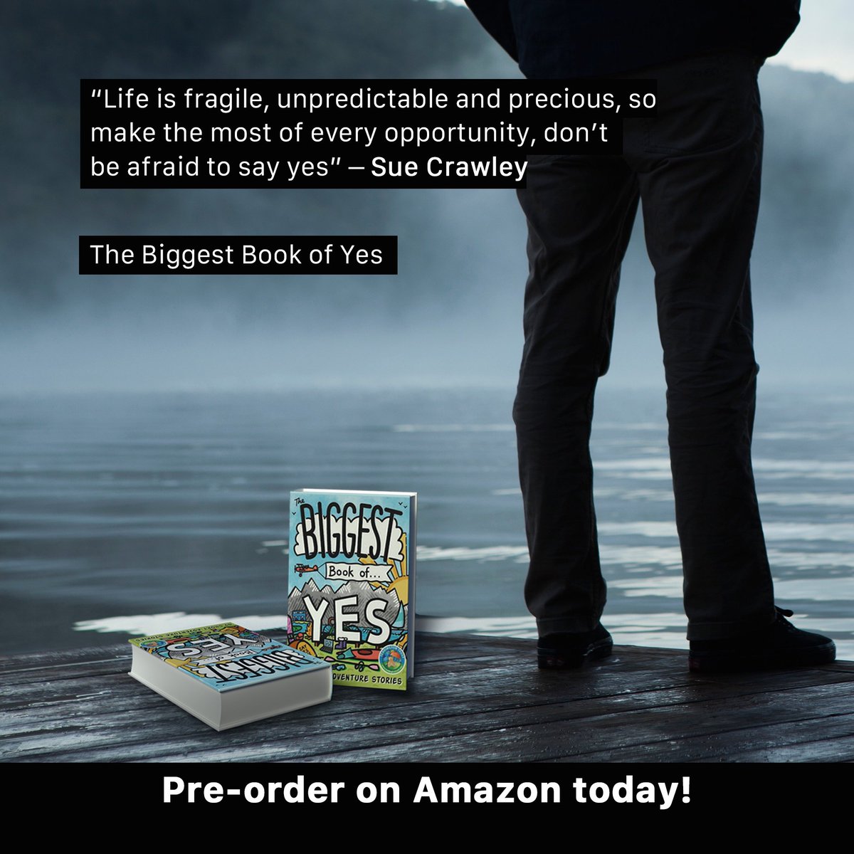 On 1st August, The Biggest Book of Yes will be available from Amazon, though you can pre-order 49 chapters of awesomeness (including one my yours truly) now for just less than four pounds!!!
#sayyesmore #adventure #livemore