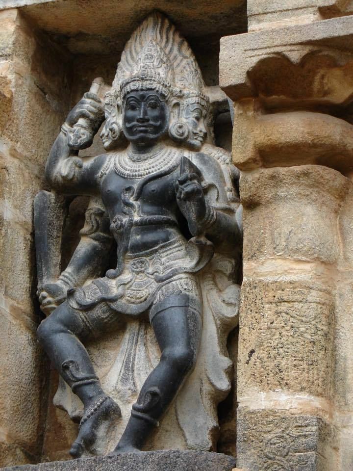which is a fine example of Chalukyan style. In case of the Chalukyan style, that is, the Vesara style (which represents a mixed i of Nagara and Dravida), apart from the images of Ishwara and their attendants Yaksh and Yaskhini, ....
