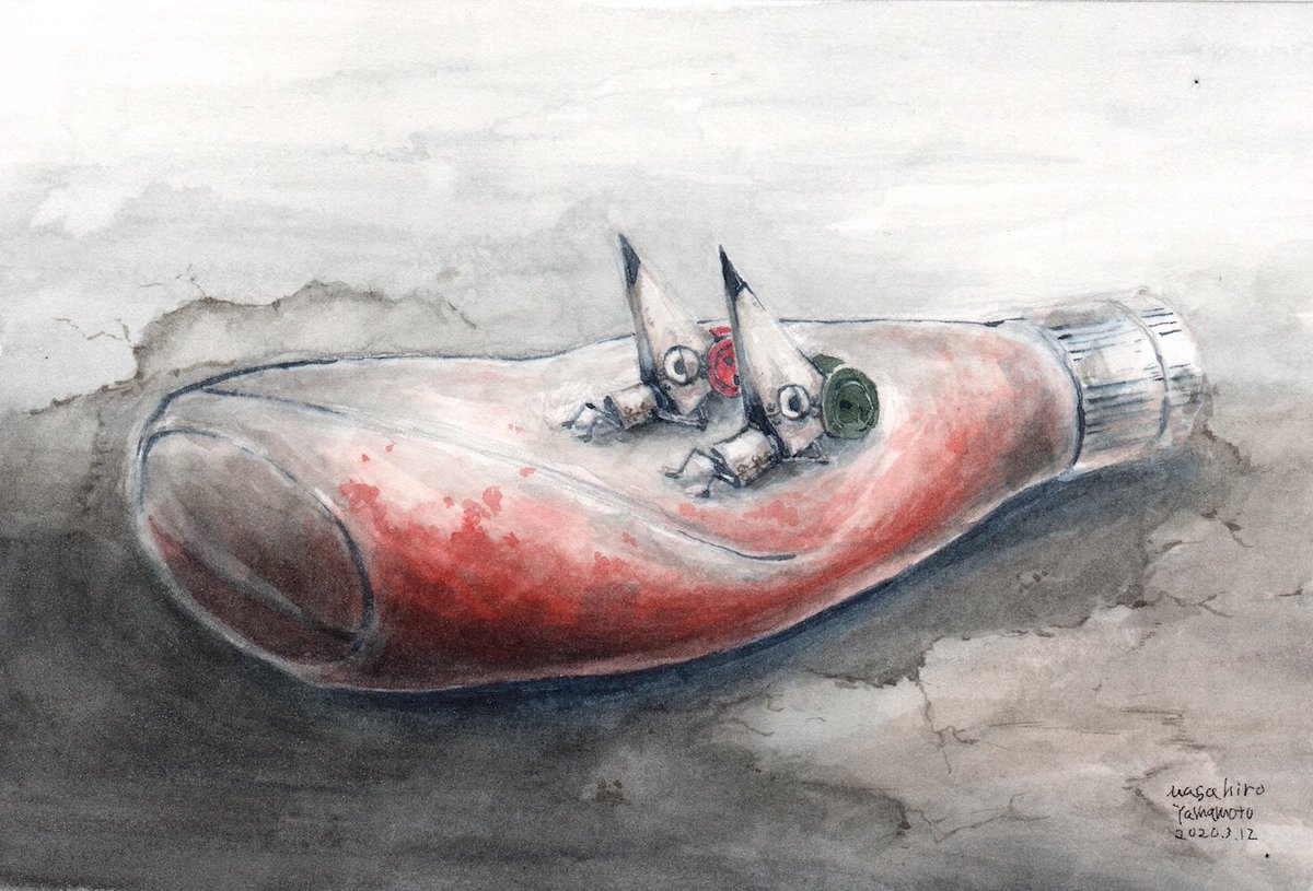 「人間の世界でこっそり暮らす小さな存在を描いています。
 #創作フェス 」|Masahiro Yamamotoのイラスト
