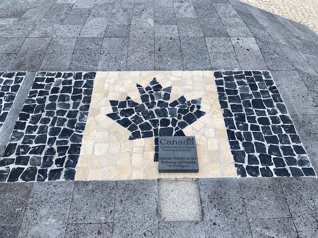 LisaRiceMadan's tweet photo. Praça do Emigrante, a beautiful tribute to Portuguese emigrants, will be inaugurated this Sunday in the #Azores. This week, Canada's Honorary Consul in Ponta Delgada laid the plaque recognising the hundreds of thousands of #Azoreans now living in #Canada. Parabéns AEA! https://t.co/sGzOPFELEu