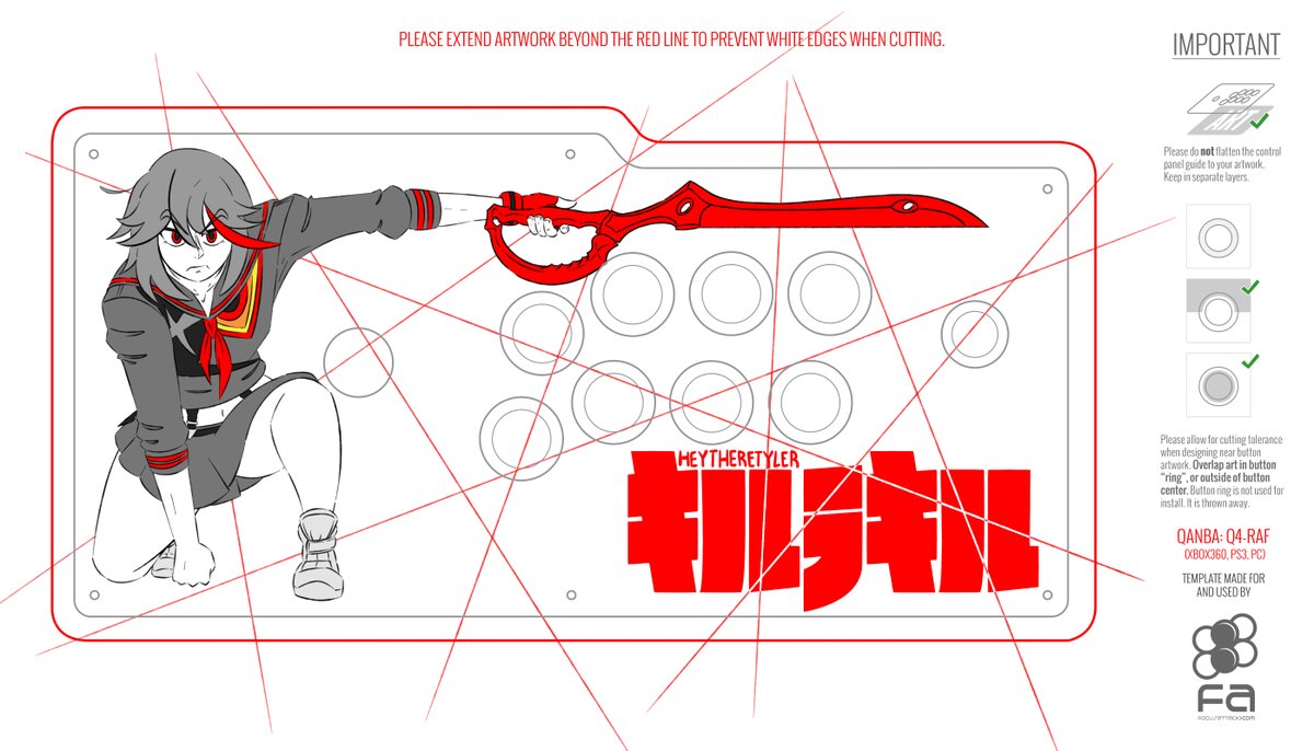 Ryuko stick is done! Order has been placed w/  @focusattack , hoping I did the formatting right (and didnt accidentally send the version with the typo lol)