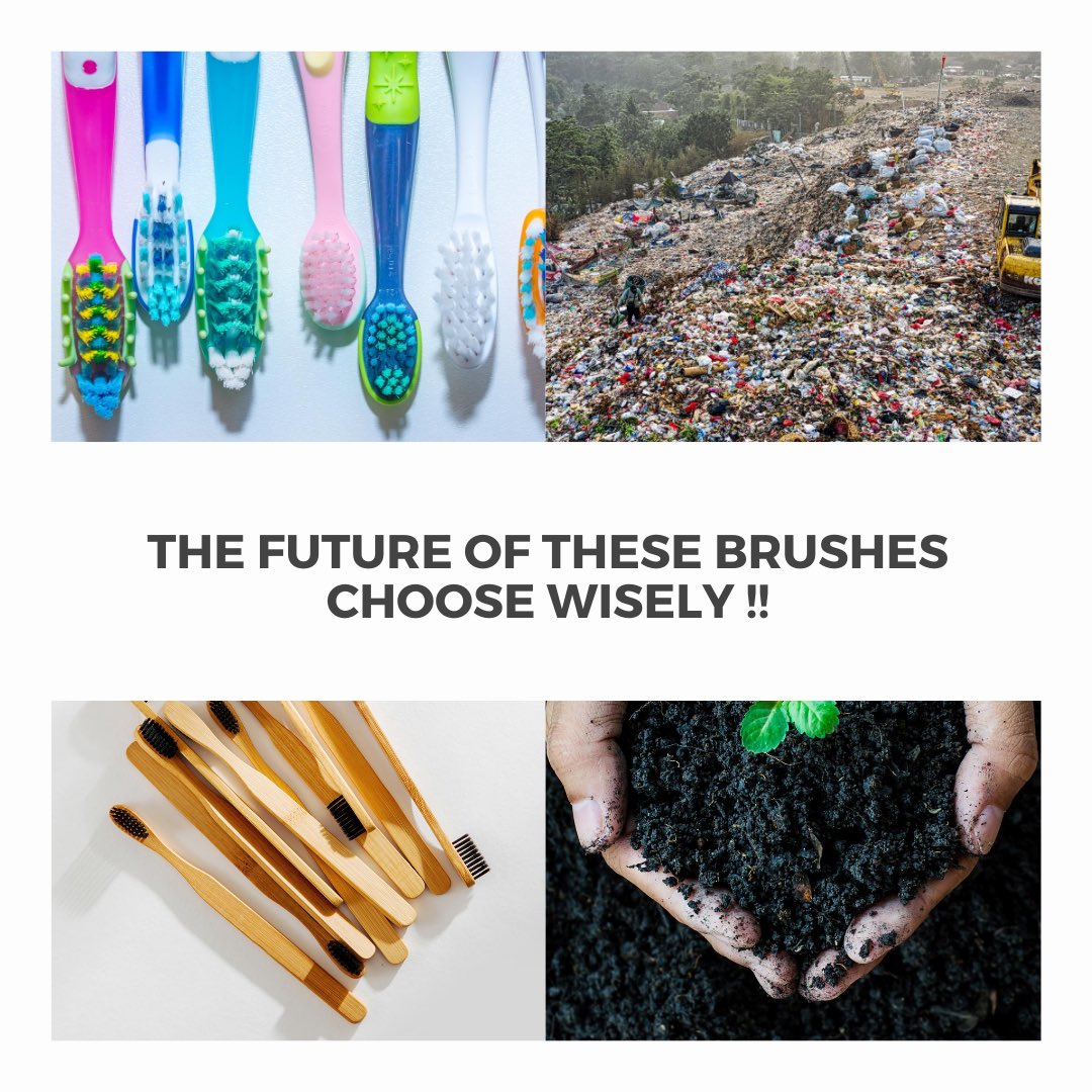 tnvessentials's tweet photo. Few pictures. HUGE impact. Avoidable and unnecessary waste. Switch to bio-degradable bamboo toothbrush, and take a step to a cleamer world #thenaturalvalley #organic #homemade #vegan #ClimateChange #changeisyou https://t.co/n66zWVRT6o