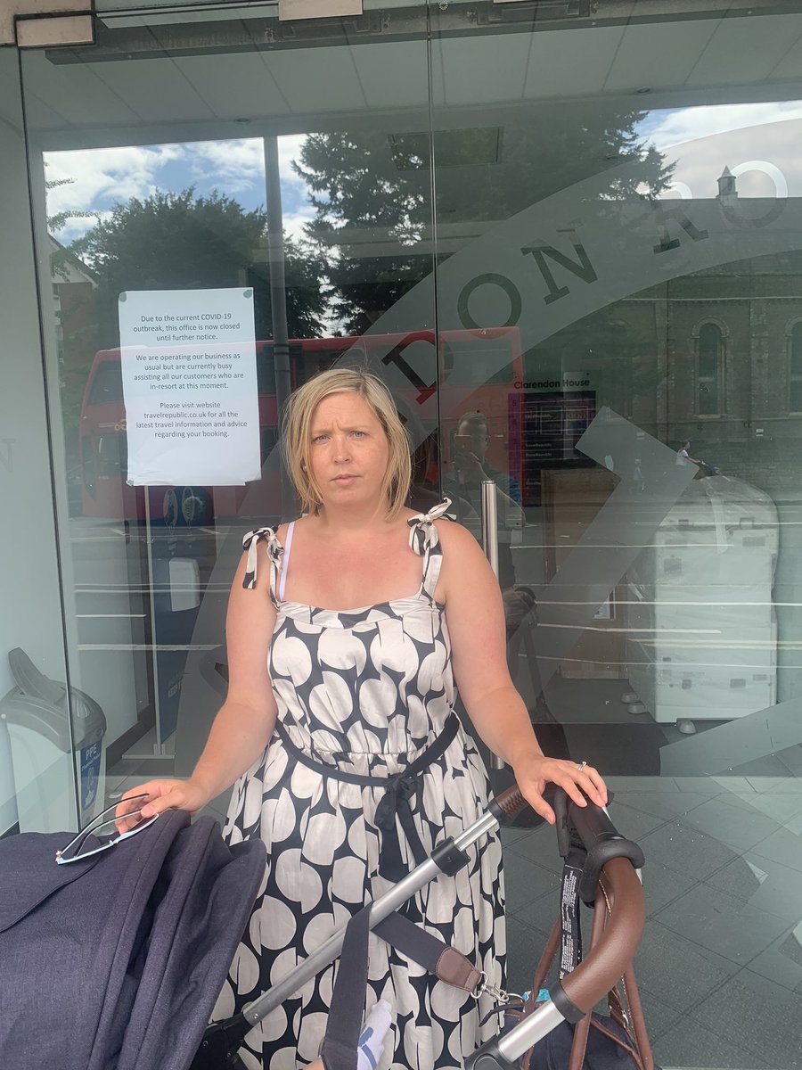 LaraJohnson85's tweet photo. @TravelRepublic totally exhausted of options to try and get you to answer my baby &amp; I have just driven an hour to your offices to try and speak to someone about our holiday due to go on Tues. What more do I need to do to be able to speak to someone? https://t.co/FAr4PzOcX6