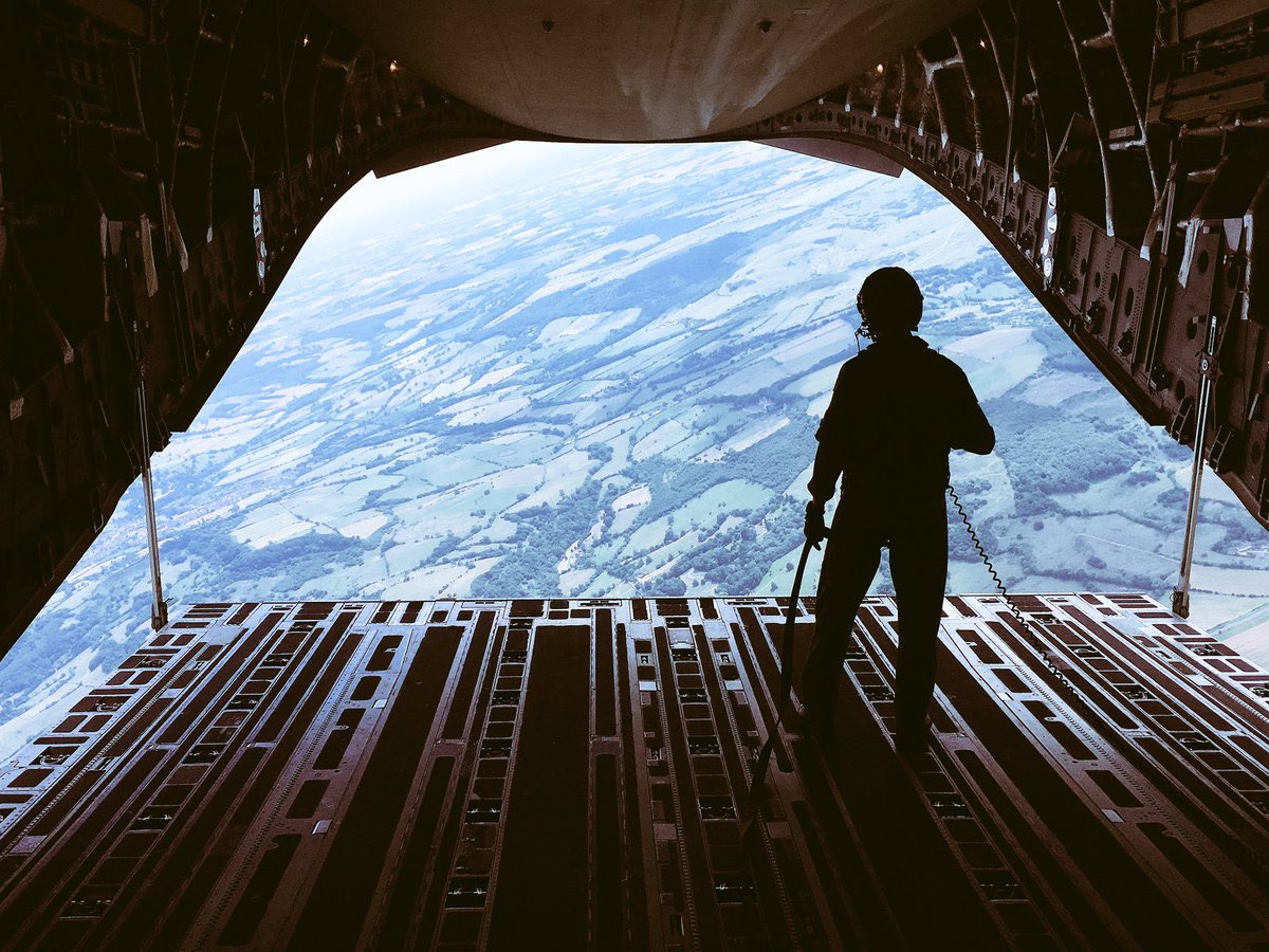 The aircraft is operated by a crew of 3 - pilot, copilot and loadmaster.