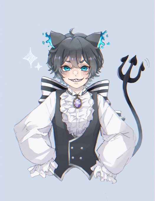 ツイステ「⚠️グリム擬人化⚠ ちょっと描いてみたかったんす