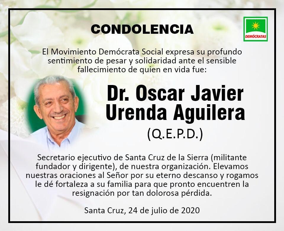Increíble, se fue un grande. Dios te tenga en su gloria querido Oscar, mis más profundas condolencias a su familia.