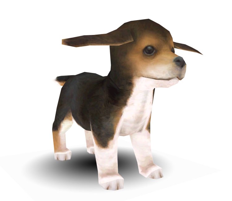 puppymarten's tweet photo. nintendogs t-pose https://t.co/rOAMQV9LjJ