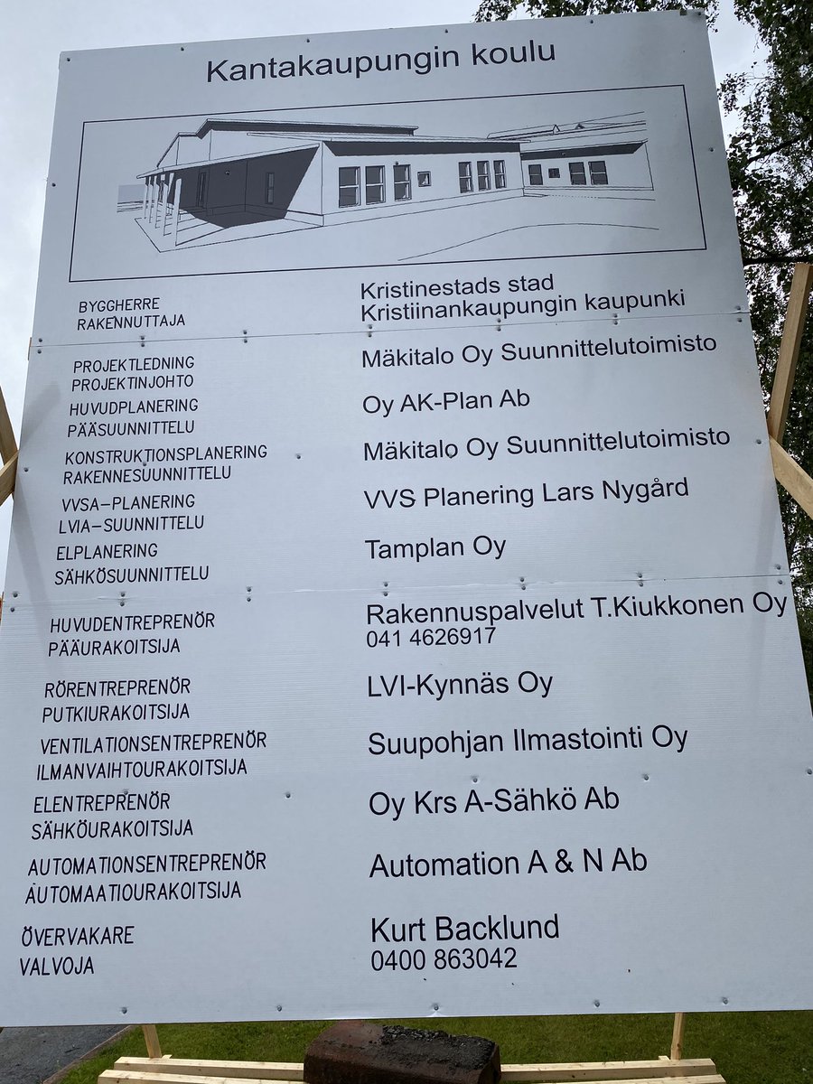 Uutta koulua rannikolle. #kristiinankaupunki #sammapåsvenska