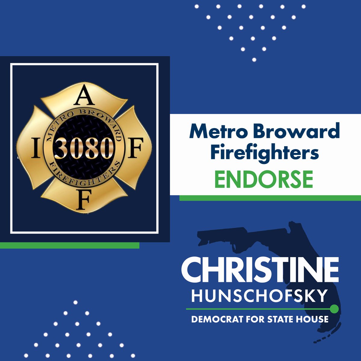 Honored to have the endorsement of the Metro-Broward Professional Firefighters!