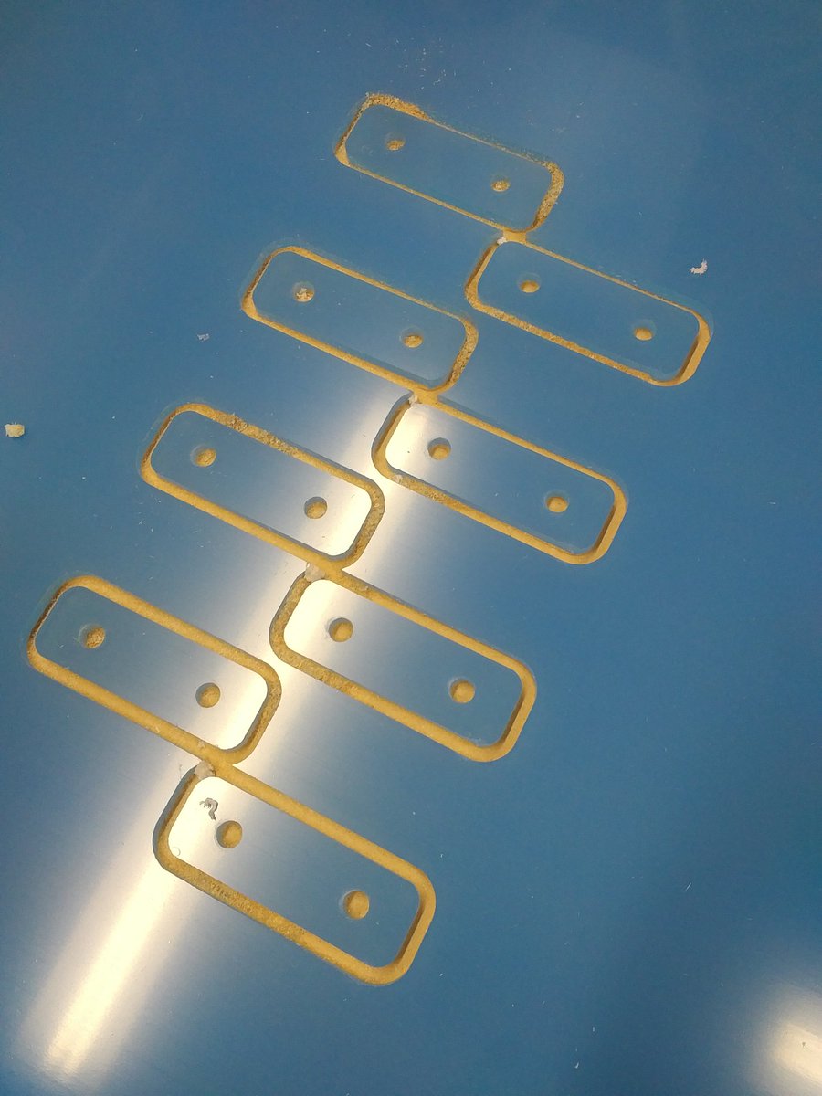 #CNC cutting of #acrylic  have cleaner edge and reduced cutter wear and heat by making multiple passes at high speed