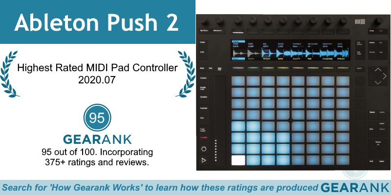 GearankMI's tweet photo. The Ableton Push 2 is the Highest Rated MIDI Pad Controller:
https://t.co/OMG2KL4ZuM

#Ableton @Ableton #AbletonPush2 #MIDIPadController #GridController #MIDIPad #MIDIPads #MIDIController #MIDIControllers #MIDI #MIDIGear https://t.co/lSbkYfbom8