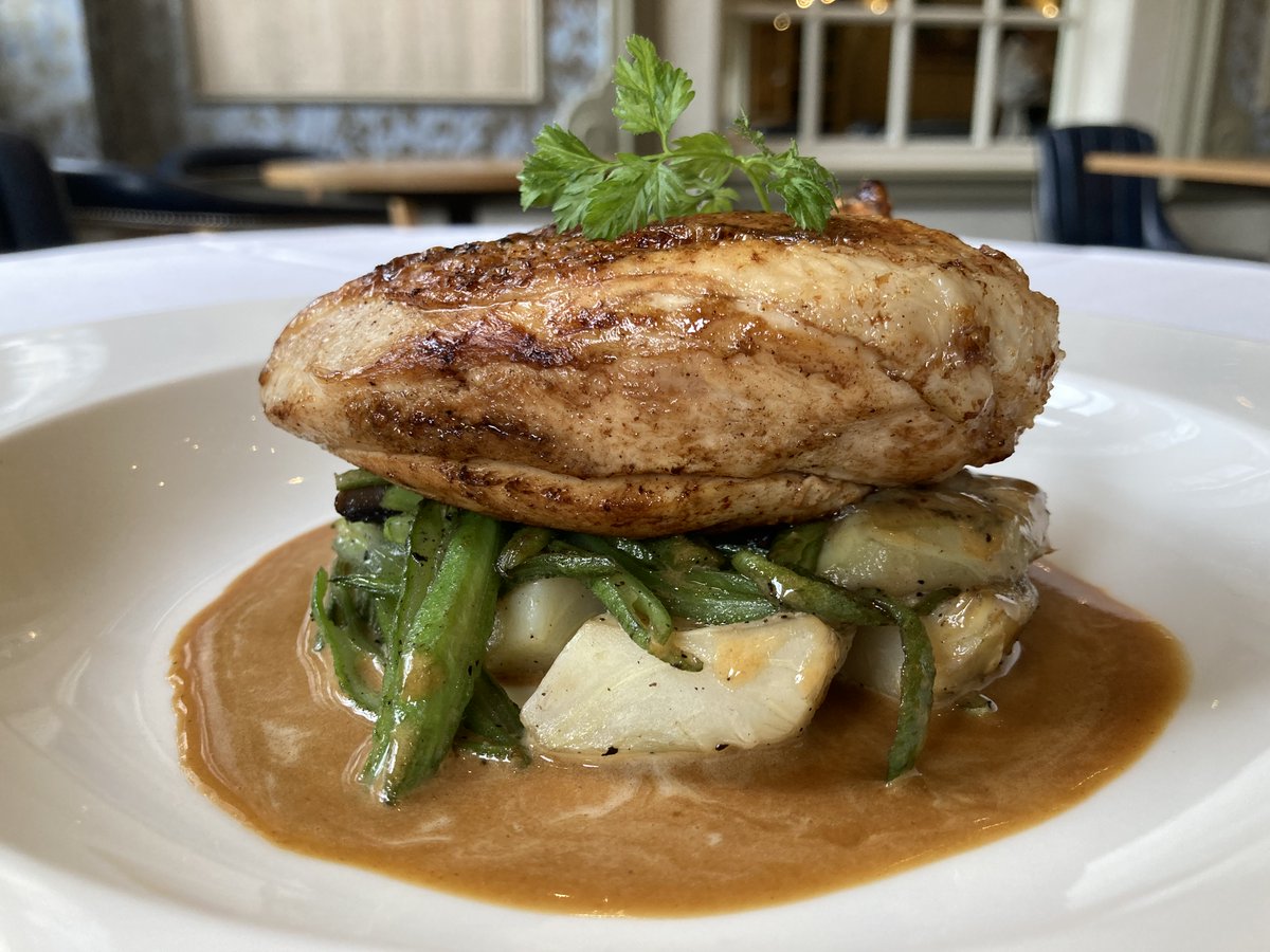 We have a new Club Menu running until 31st August  created by <a href="/Chef_M_Dutnall/">Michael Dutnall MCA</a> with three courses for £27.00 or two courses for just £23.00. Take a look at some of the beautiful dishes pictured, or book here: bit.ly/3jwZV4L