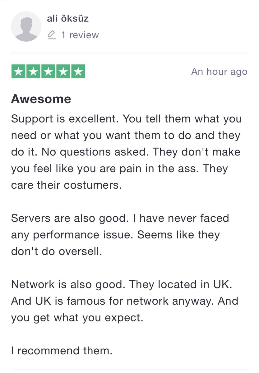 We love hearing from our customers. Here’s a happy customer who’s left us a glowing 5* review on our TrustPilot page. ⭐️⭐️⭐️⭐️⭐️ #happycustomers #customerservice #trustpilot