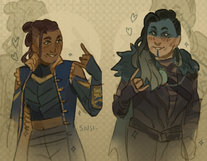 this was a cute moment :’) #criticalrole #critrole #yashanydoorin #beauregardlionett #beauyasha #critrolefanart  #c2e104