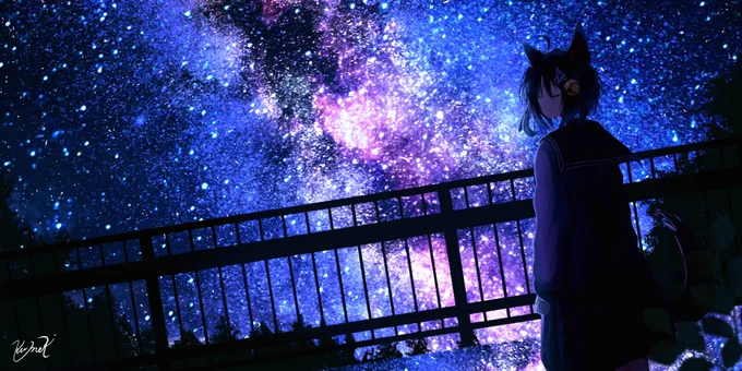 #ツイッターで楽しむ天体観測
是非明るさを上げて見てください? 