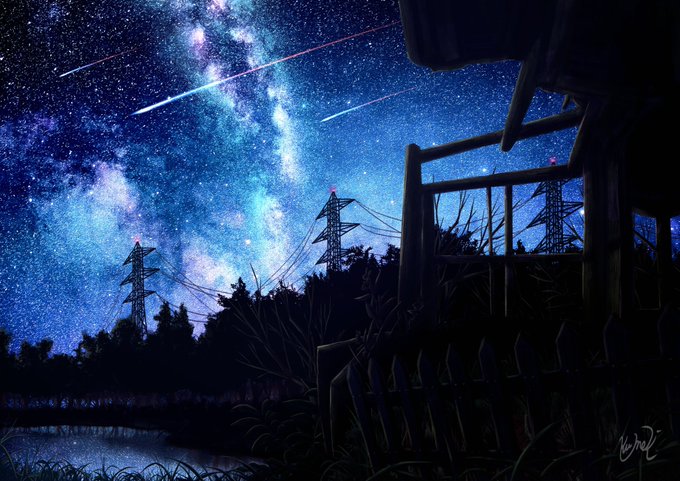 「milky way no humans」 illustration images(Latest)