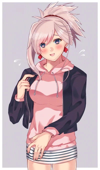 武蔵ちゃん

『ど…どう…?似合ってますか…?』

#FGO 