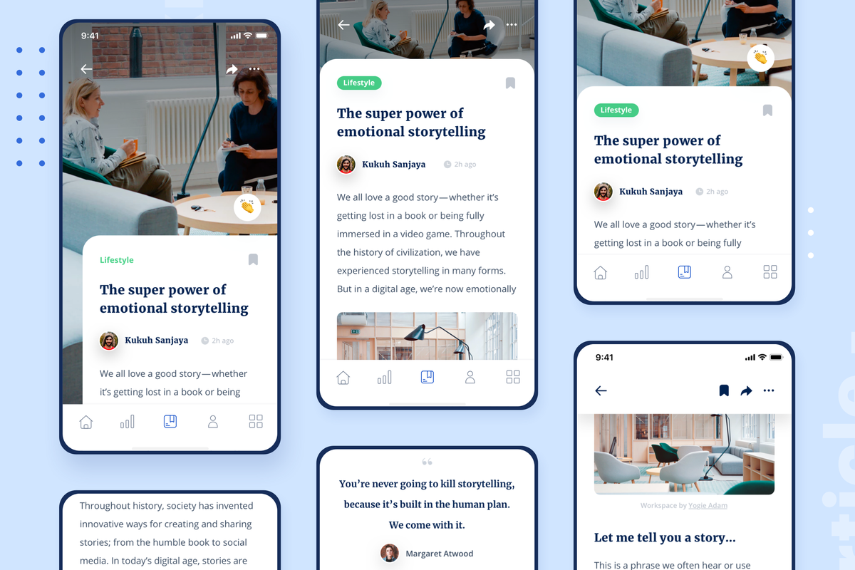 usedesignspace's tweet photo. Hi Guys,⁠
⁠
We want to share with you the continuity screen of our UI Kit product. This is Article / Content Screen from Bacao UI Kit.⁠
⁠
It can help you to get inspiration for your project and exploration maybe.⁠
⁠
You can purchase Bacao from our Creative Market &amp; UI8.
⁠ https://t.co/K912D9EVGb