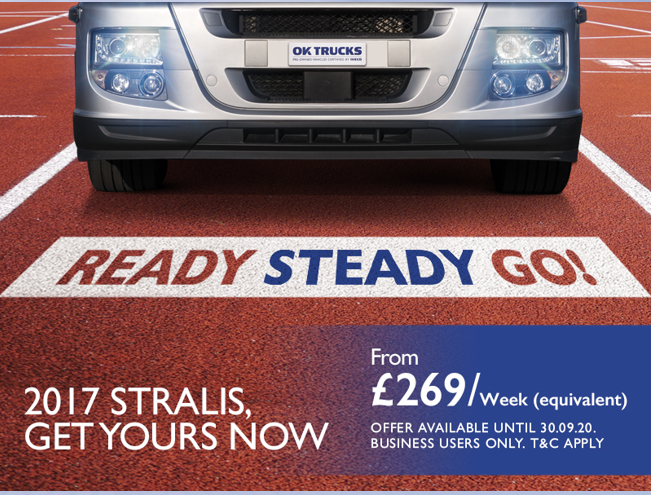 IvecoRetail's tweet photo. 2017 Pre-Owned Stralis Tractor Units from £269 Per Week!!!!
Call on 0203 457 5445 or
E-mail on response@ivecoretail.co.uk
IVECO Retail..The home of IVECO
#iveco #ivecoretail #ivecocapital #ivecostralis #stralis #truck #lorry #hgv #haulier #haulage #usedtruck #operatinglease https://t.co/jXnziWHfE2