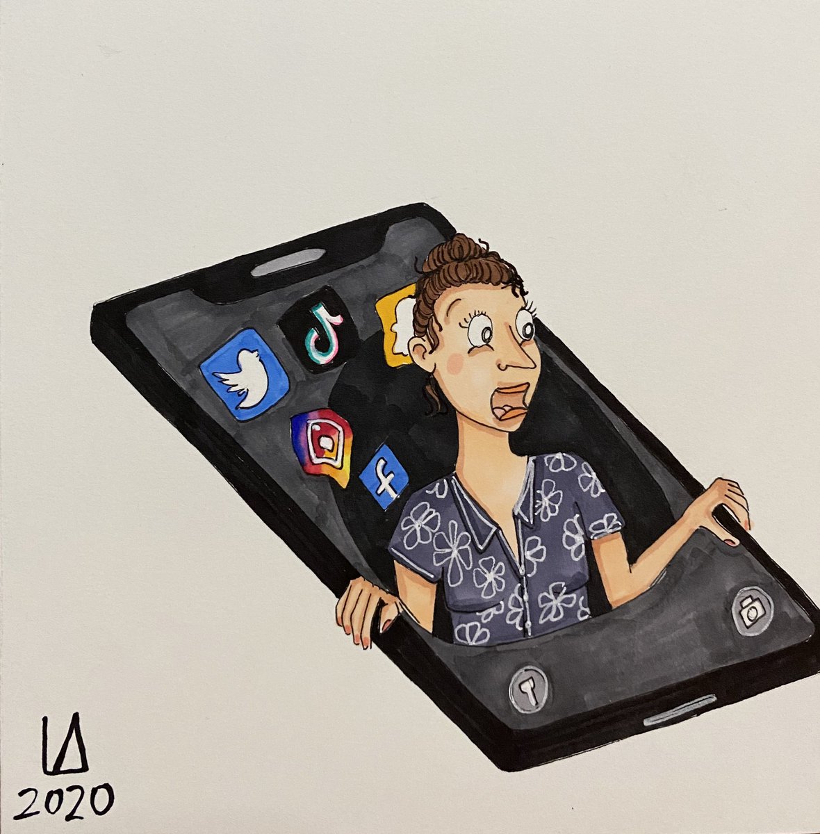laurnalexander's tweet photo. 55/100. Ahhhhh the social media black hole...

#illustration #illustrationart #IllustrationArtist #art #artistontwittter #artists #drawing #drawings #drawingoftheday #laurenalexanderstudio https://t.co/MELQoYKKOS