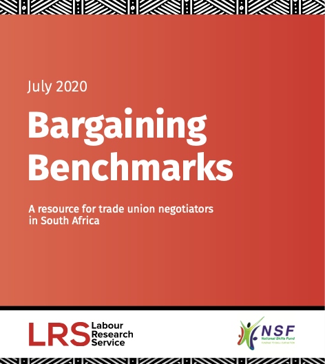 LabourResearch's tweet photo. NEW RESOURCE: LRS Bargaining Benchmarks | July 2020
A unique resource for trade union #negotiators --> https://t.co/o8vJlcX244
#CollectiveBargainingSupport - with the support of
@HigherEduGovZA's National Skills Fund.
@_cosatu @FEDUSAMedia @SAFTU_media https://t.co/F8NeIYmz4d