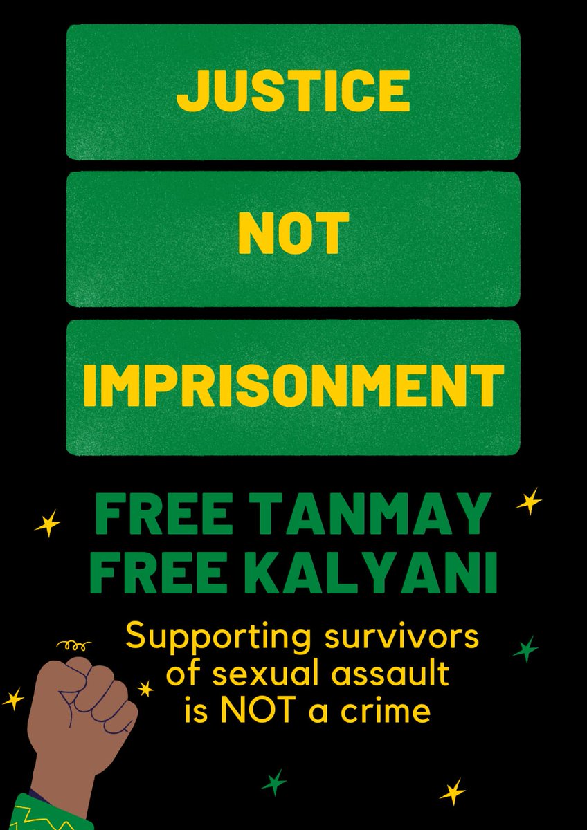 JJSSBIHAR's tweet photo. What lessons were learnt after #Nirbhaya? That we imprison the sexual assault survivor? That we put her supporters in jail? That her perpetrators roam free? Justice Verma is crying somewhere!
#FreeTanmay #FreeKalyani #sunwayichahiye https://t.co/U6Mx3k8Vjd