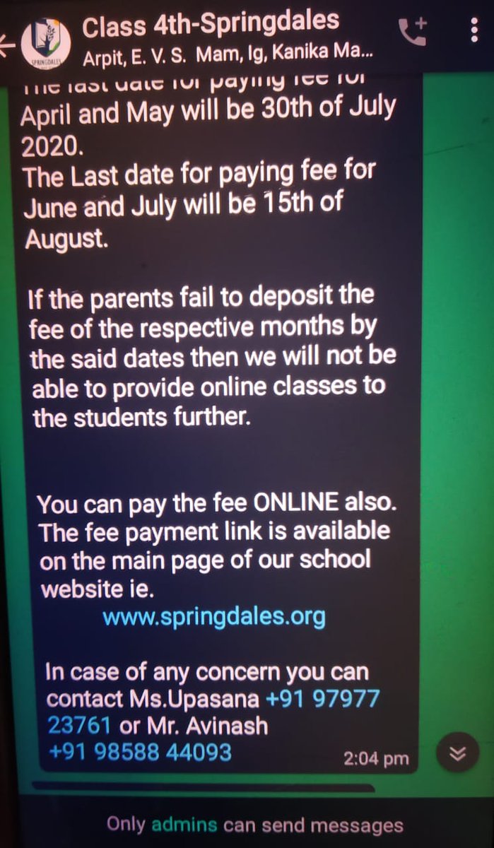 JmuParentsAssoc's tweet photo. #NoSchoolNoFee 
#WaiveLockdownFee
#MODIJI_HelpUs
#ModijiwaveQ1Fee
#WaiveSchoolFees
@AsgarSamoon 
@anuradhagupta_ @HRDMinistry 
@PMOIndia @DrRPNishank @AmitShah @dcjammuofficial https://t.co/rLh4VsHiQI