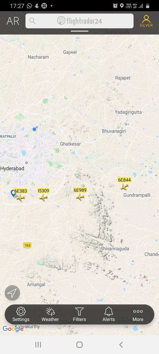 ajayprakash1000's tweet photo. After a long long time I see four flights queued up for landing at Hyderabad airport. In sequence from Ahmedabad, Mumbai, Ranchi and Lucknow. Getting back to normals.
#rgiahyd #airtravel #indigo #airasia 
@KTRTRS https://t.co/MZdw3IjcrV