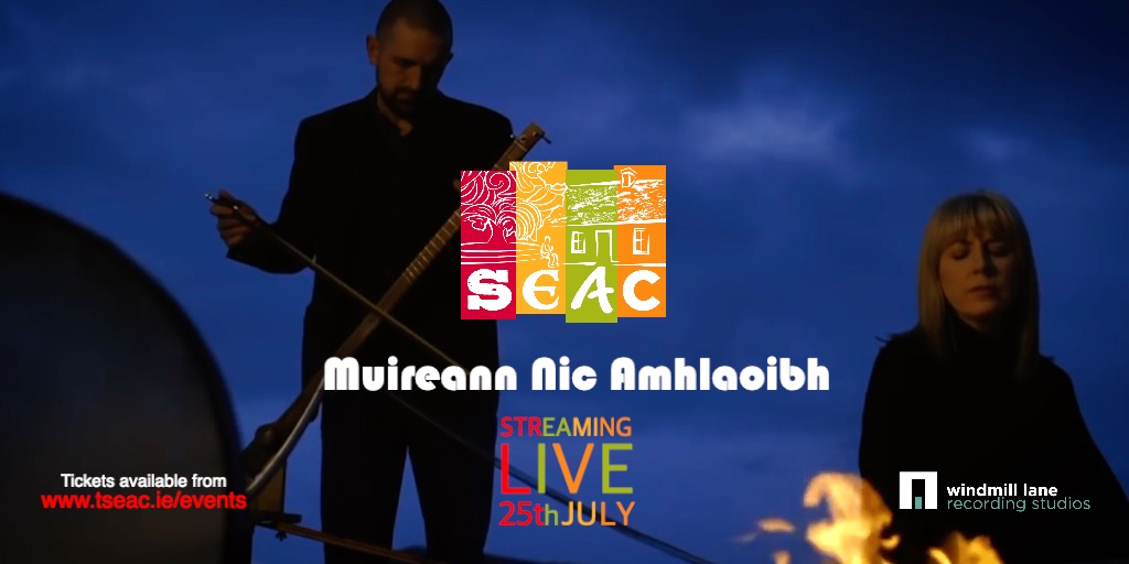 Join us on Saturday night for <a href="/tsecc/">eterrr</a>
Streaming Live from Windmill Lane Recording Studios with <a href="/MuireannNic/">MuireannNicAmhlaoibh</a> , Dónal O’Connor and Gerry Beirne. Show your support for artists and performers by buying a ticket for this unique event. Book now at tseac.ie/events/e/2808