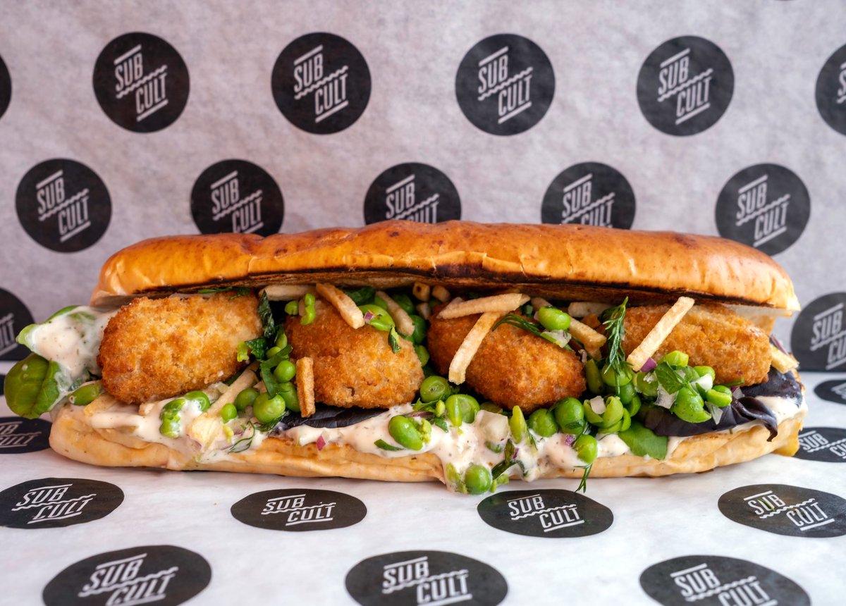 It’s Friday! Scampi, shoestring fries, tartar sauce and pea salsa please!