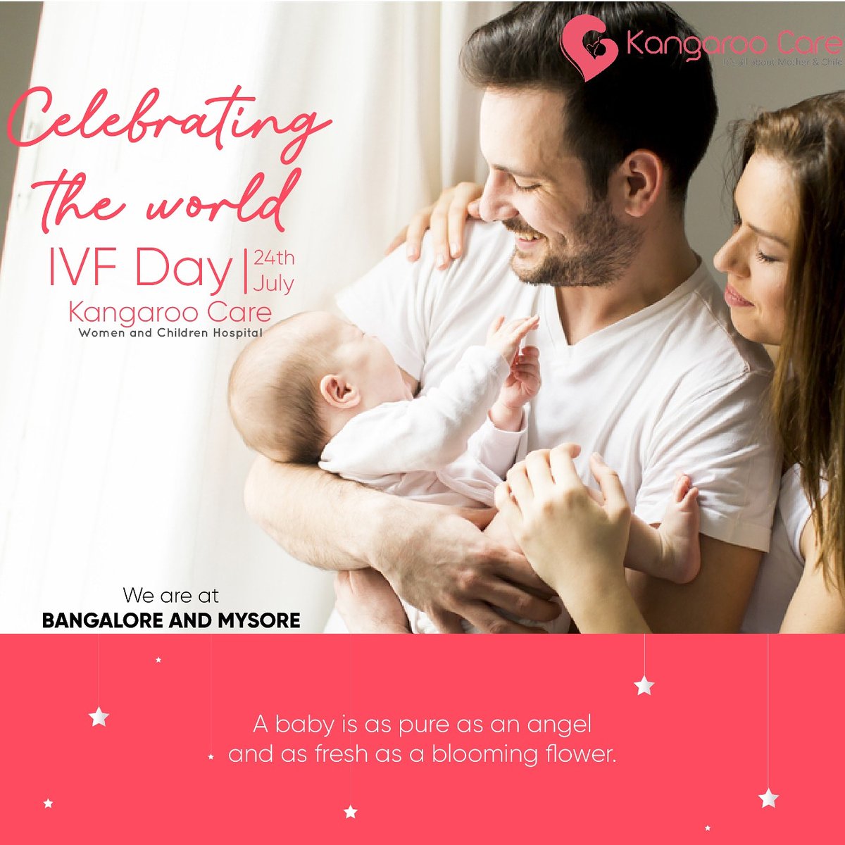 KangarooCare3's tweet photo. July 24th, declared as #worldivfday following the first IVF baby's birth in the world. Celebrating the birth of #firstivfbaby Happy world IVF day to all the #doctors & #embryologists for creating lives.!
https://t.co/X6fCZZFdcF
#kangaroocare #ivfbaby #IVF #fertility #creatinglife https://t.co/s4MY7UjYi2