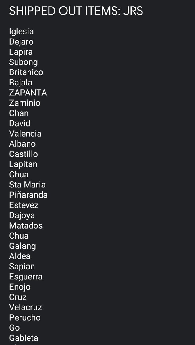 mini__universe's tweet photo. #UniverseUpdates ✨
List of buyers with shipped out items~ we'll be posting the tns this weekend/next week since hindi namin nadaanan yung ORs sa jrs today
- if w/paid lsf and not on the list pls dm us (except if your orders include magazines since we weren't able to pack some) https://t.co/BKZOLqHIPc
