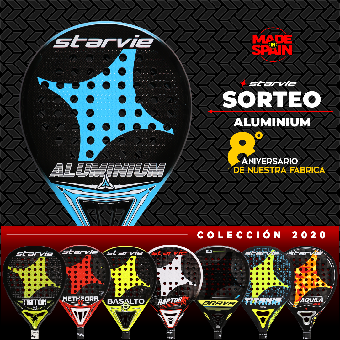 starviepadel's tweet photo. ¿Te imaginas jugando con la 💎Aluminium? Nuevo SORTEO🤩 Solo tienes que👇🏻:
1. Seguir a @starviepadel y a @ernesmoreno 
2. Mencionar a 3 amigos
3. Hacer RT
🤗¡Mucha suerte!🤞🏻
*Sólo envíos en Península
Fin sorteo: 30/07
Bases legales: https://t.co/sAtUQhb4Oa https://t.co/JFFKcoQoRL