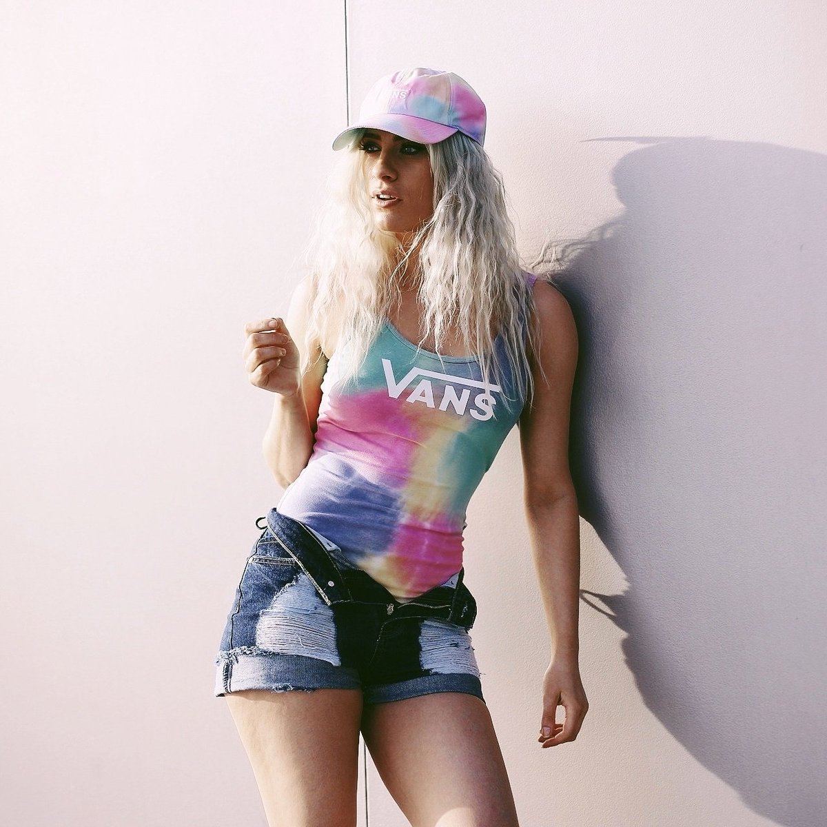Gottshot's tweet photo. @VANS_Europe @vansgirls living for this outfit right now @vans #vans #vansgirls #tiedye #fashion #summer #gottshot https://t.co/PnoQ6jHimX
