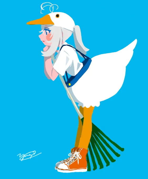 いたずらガチョウ
#SiroArt 