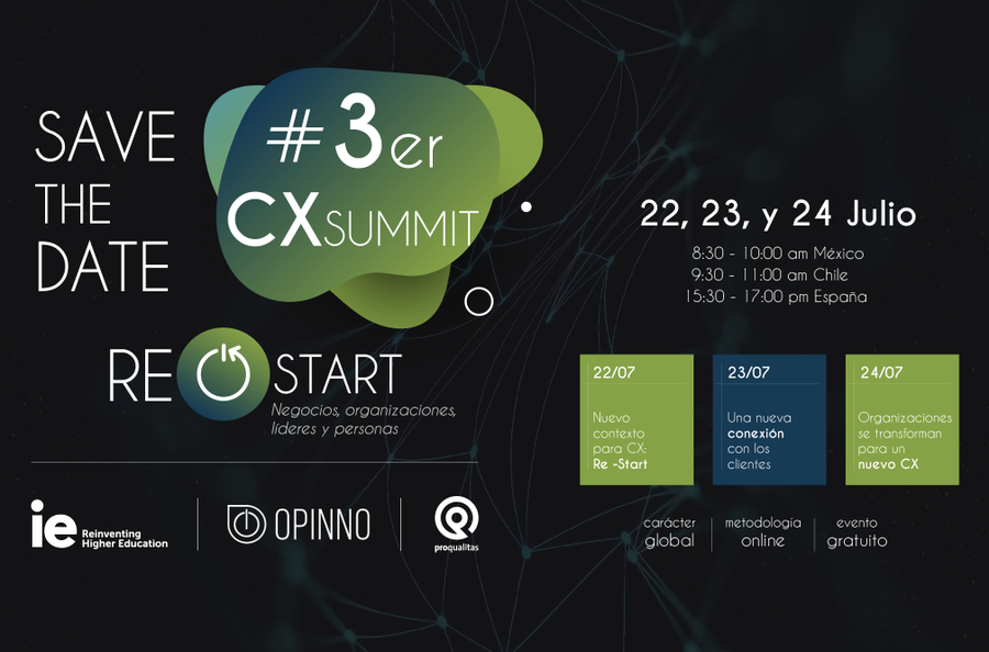 opinno's tweet photo. Solo 40 minutos para comenzar el último día del exitoso #3 Summit Customer Experience junto a nuestros amigos de @Consultorespq y @IEuniversity 

Sigue el evento en directo a través del siguiente enlace: https://t.co/QbrmizOBLw

¡Os esperamos! https://t.co/xvuFXu38nz