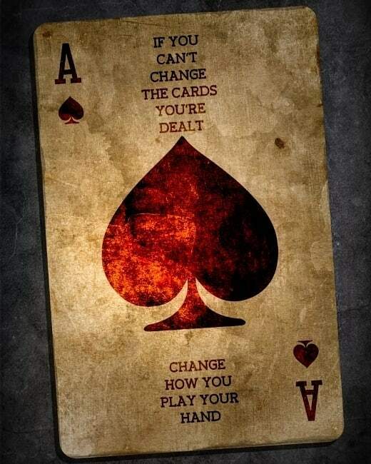 Casscapades's tweet photo. "We cannot change the cards we are dealt, just how we play the hand"

Randy Pausch https://t.co/Map8Ro2mTB https://t.co/KnBAYPxsF3