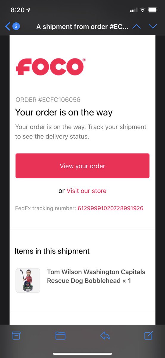 JoleanKristine's tweet photo. My @tom_wilso and Halle bobble has shipped :D !!!! @Capitals https://t.co/8lYtoeJyuR