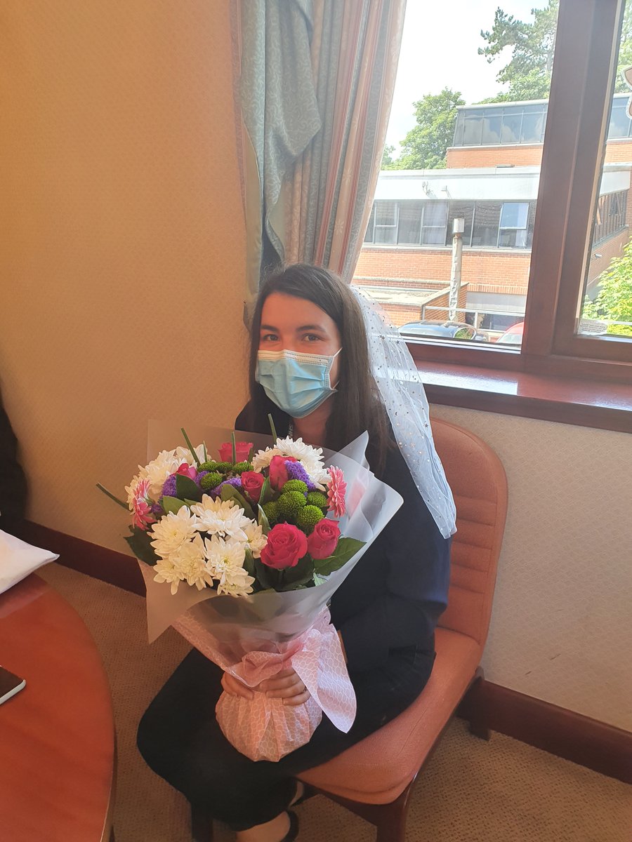 CmhtWest's tweet photo. Today we are celebrating our lovely HCSW Mia who is due to get married next weekend 😃Happy wedding day Mia!!!
#NHS #nhsstaff #wedding #covidwedding #sociallydistancedcelebrations https://t.co/CouFzIRz8Y