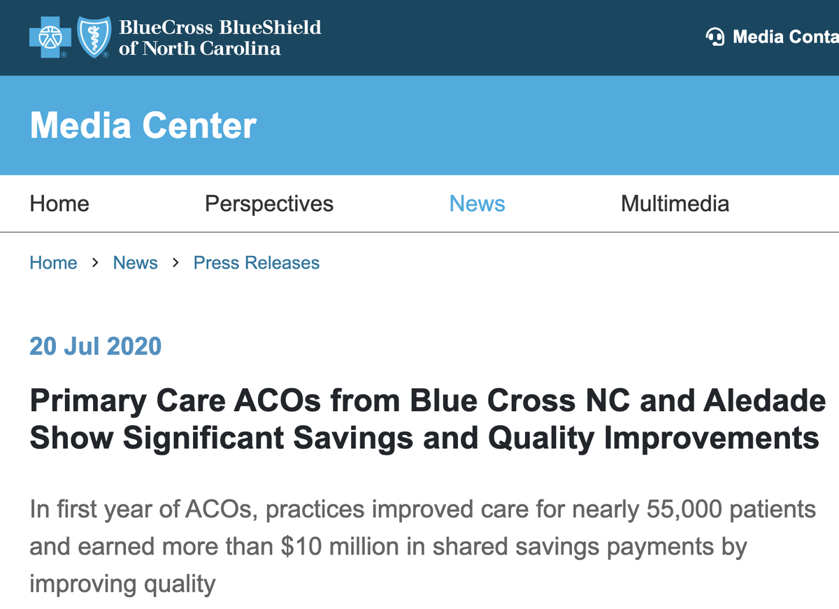 1/ COVID19 has put primary care in jeopardyWorking under fear of getting sick and bringing it home to families, docs and nurses are getting burned outVisit volumes are down and staff are being laid offI want to share some GOOD news today that offers hope..from a health plan