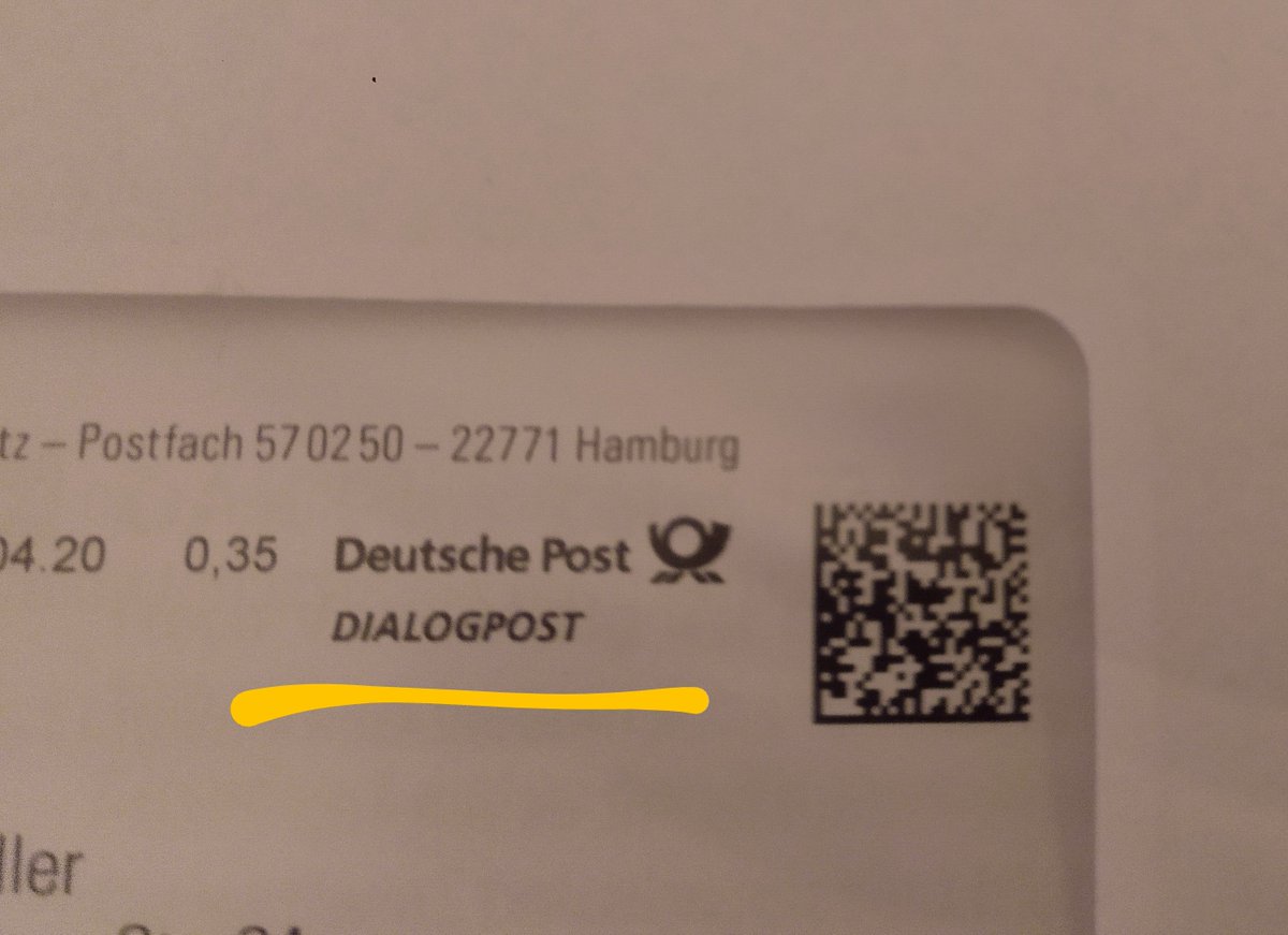 FelsAndYoung's tweet photo. Wisst ihr, dass ihr Werbebriefe schon vor dem Öffnen erkennen könnt? Wenn im Adressfenster #Dialogpost steht, ist es #Werbung. https://t.co/wfeoFw2o3G