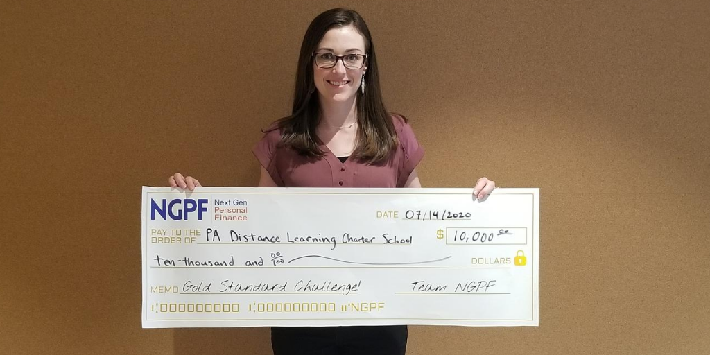 PA_Distance's tweet photo. This week, our school received a $10,000 grant from @NextGenPF to adopt the Gold Standard graduation requirements in high school personal finance courses. For the 2021-2022 school year, PA Distance students will be required to take one class in personal finance. 💳💵 https://t.co/k4cKoGQ17d