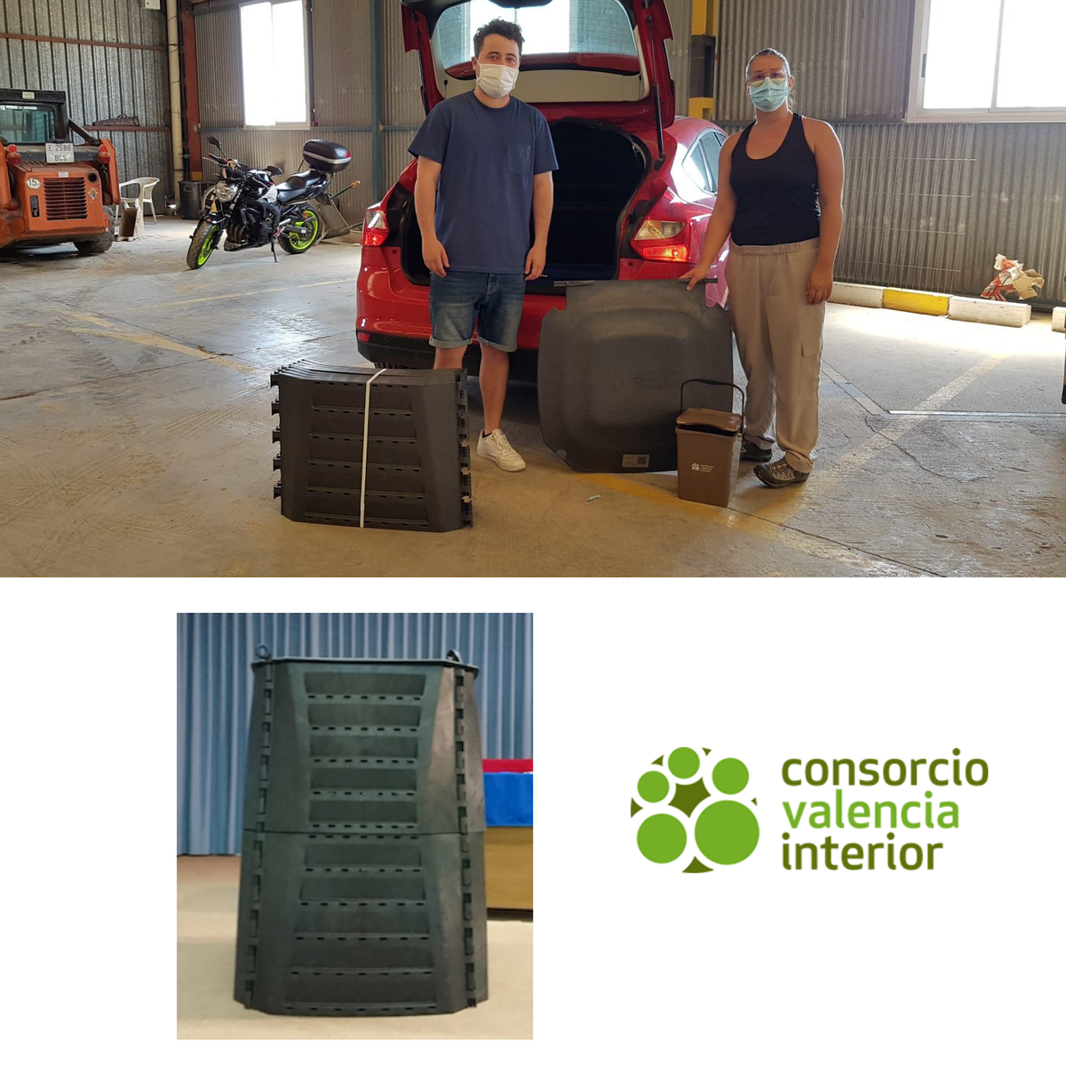 CVI_V3's tweet photo. ♻️  Hoy hemos entregado 👉2️⃣6️⃣👈 #compostadores a vecinos de Bétera que participaron en la charla del 15/7 y se han sumado al programa para compostar en casa.
💚Gracias por la magnífica acogida.
@Aytobetera @turismobetera https://t.co/MadMoHMcNY
