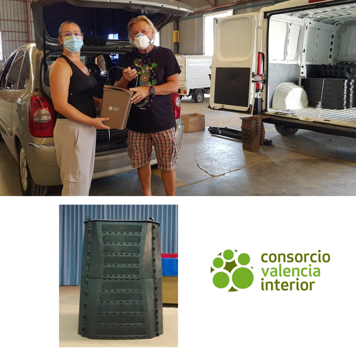 CVI_V3's tweet photo. ♻️  Hoy hemos entregado 👉2️⃣6️⃣👈 #compostadores a vecinos de Bétera que participaron en la charla del 15/7 y se han sumado al programa para compostar en casa.
💚Gracias por la magnífica acogida.
@Aytobetera @turismobetera https://t.co/MadMoHMcNY