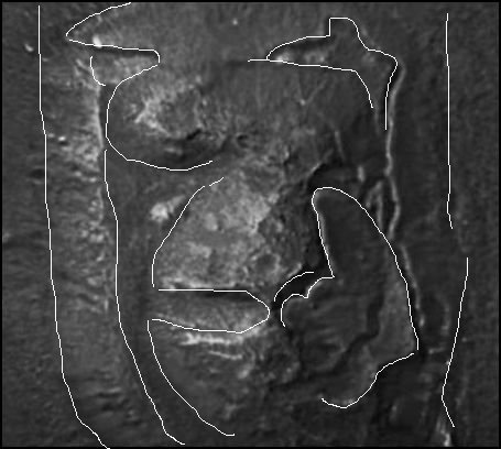thefranj's tweet photo. #MarsFace VS #MarsFake?
Et si le phénomène de #pareidolie avait été calculé et anticipé pour un certain niveau de développement technologique atteint(#Viking1) même si ensuite(#MarsGobalSurveyor) ⬆️ définition de l'#image allait l'escamoter.
Quoiqu'en inversant, ça reste amusant! https://t.co/tDOkJ5FrxO
