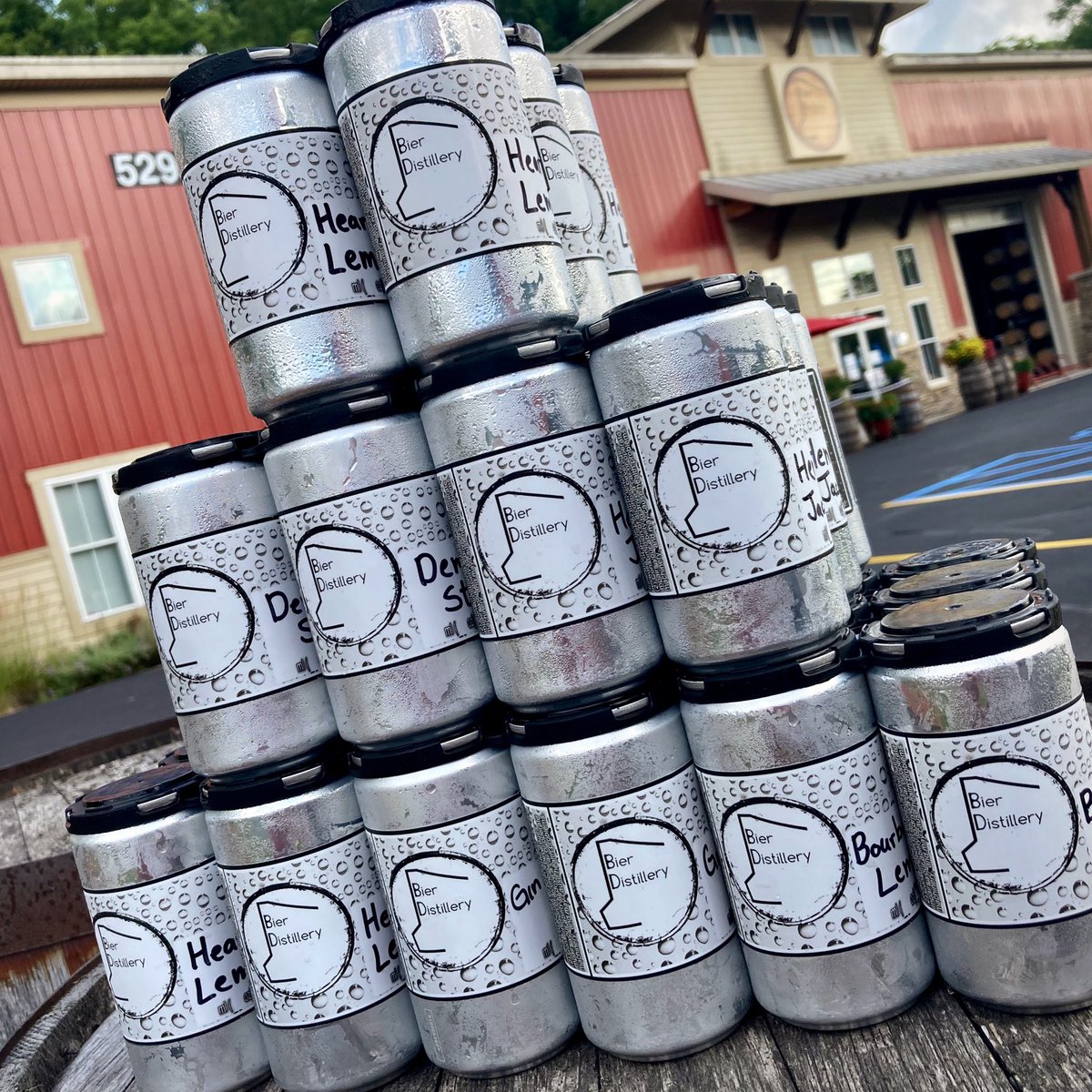 BierDistillery's tweet photo. Cans, glorious cans!  Many of your favorite cocktails are now available in cans including six-packs. Buy a six-pack and get two of the cans free! https://t.co/mUTby4RHks