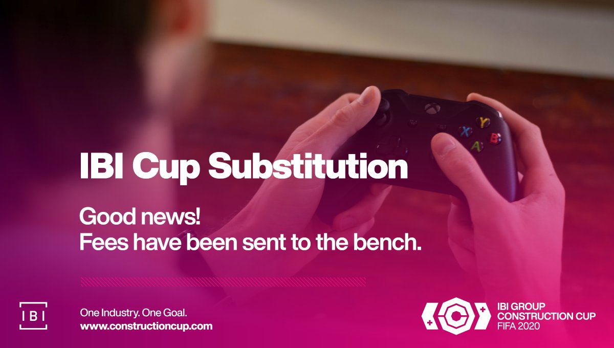 Construction Cup update! We believe it's important that the construction industry has something to look forward to, so we're substituting this year's entry fee for a voluntary donation to <a href="/CRASHcharity/">CRASH Charity</a>! Sign up at ow.ly/vM7Q50AH7vC. <a href="/IBICup/">IBI Group Construction Cup</a> #IBICupFIFA.