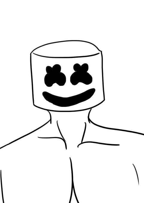 #odaibako_kolbydraw  あー何回かようつべで聞いたわMarshmello 