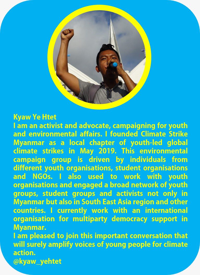 NationalYouthUK's tweet photo. Our first climate change event focuses on global solidarity. We are happy to announce some fantastic speakers from around the world! Check out their profiles: https://t.co/xMQbsQ1MF9