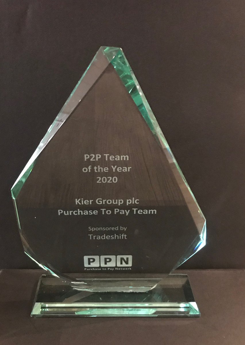 p2pnetwrk's tweet photo. So excited to be shipping the glass award up to @kiergroup P2P Team. Congratulations on your fantastic achievement. Thanks to @tradeshift for sponsoring. #P2P #accountspayable #awards #P2PTransform20 https://t.co/RiMWLrDgJK